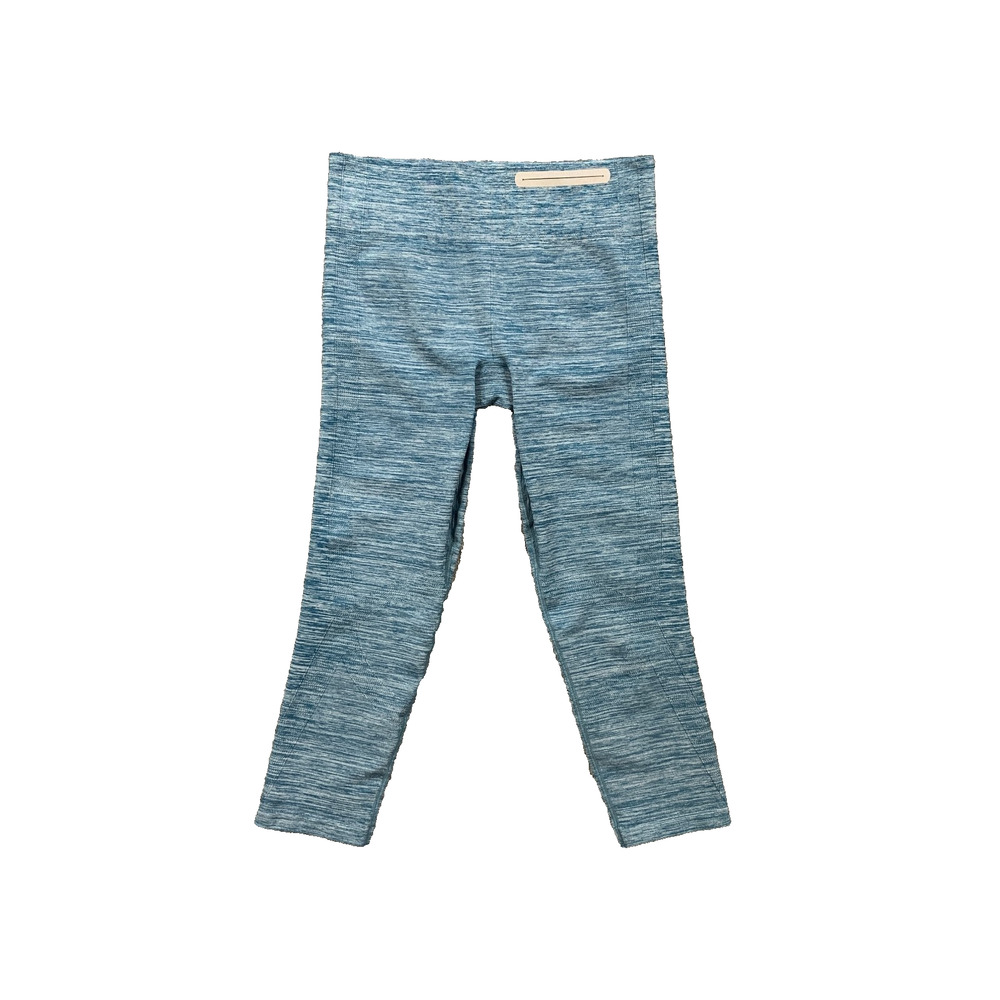 Under Amour Leggings Women M Medium Teal White HeatGear Compression PullOn Capri